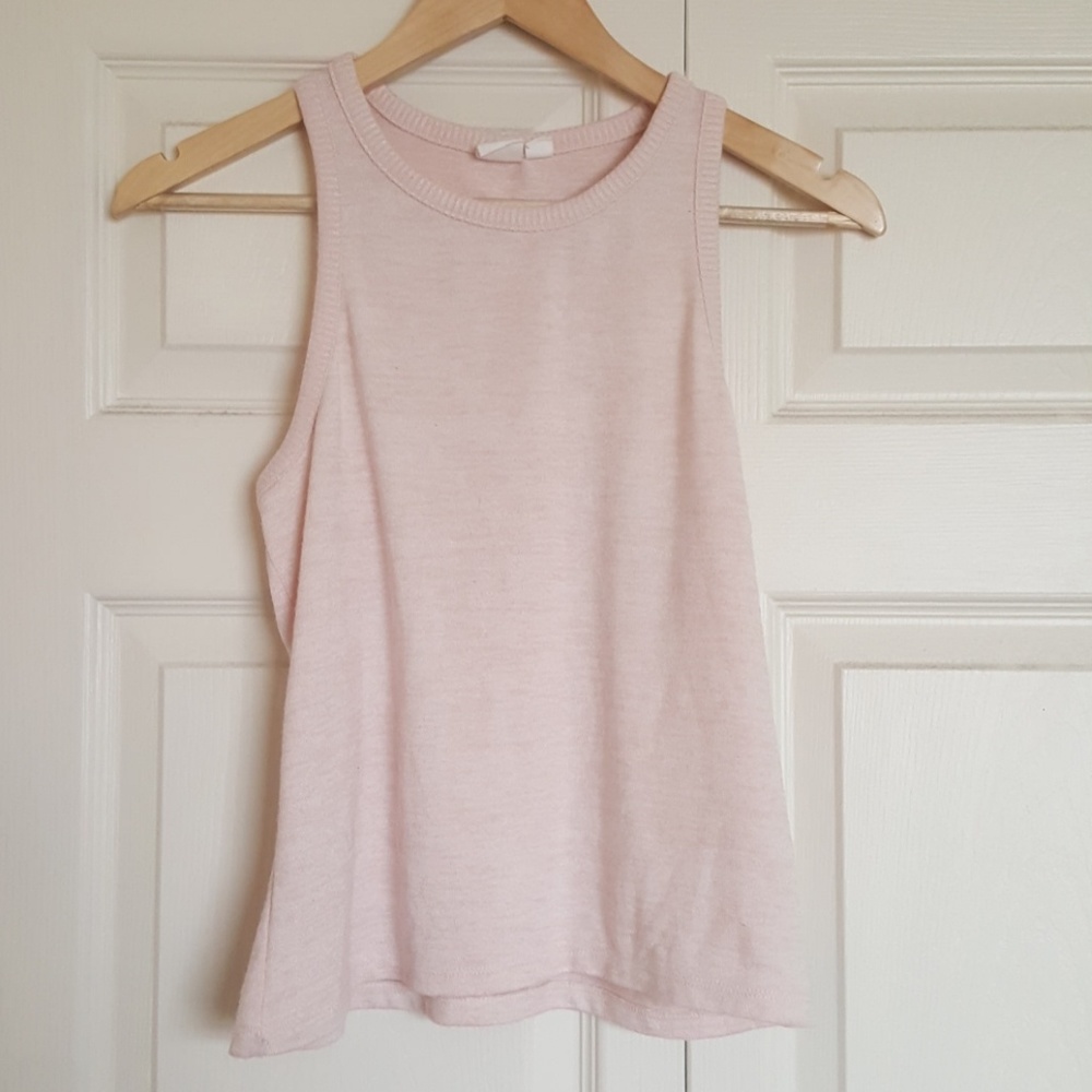 Pink Sleeveless Shirt